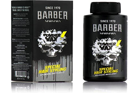 BARBER MARMARA Hair Powder Men 20gr | Hair powder with matt effect for women & men | Styling powder matt look | Hairstyling | Modeling styling powder | Barber Shop Matte Powder | Volume powder |
