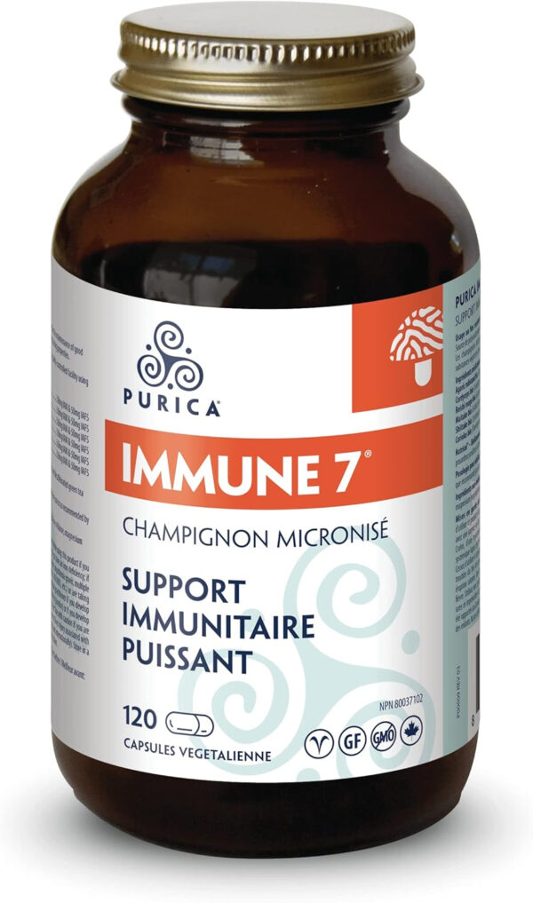 PURICA - Immune 7 Micronized Mushrooms, 120 Vegan Capsules - Maintaining a Healthy Immune System - Source of Antioxidants - Immunomodulating Properties - Image 5