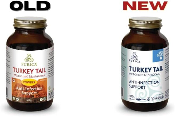 PURICA Turkey Tail (Coriolus) Powder - Organic Turkey Tail Mushroom Supplement - 100g - Image 8