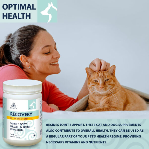 PURICA Pet Recovery Extra Strength - Advanced Joint Function Supplement for Dogs & Cats, Supports Hip & Joint Care, Improves Playfulness and overall Health, 360 Count - Image 3