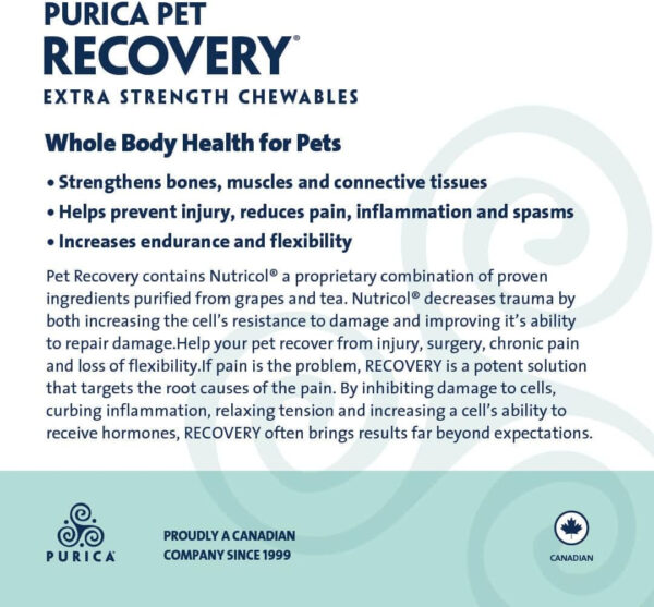 PURICA Pet Recovery Extra Strength - Advanced Joint Function Supplement for Dogs & Cats, Supports Hip & Joint Care, Improves Playfulness and overall Health, 360 Count - Image 7