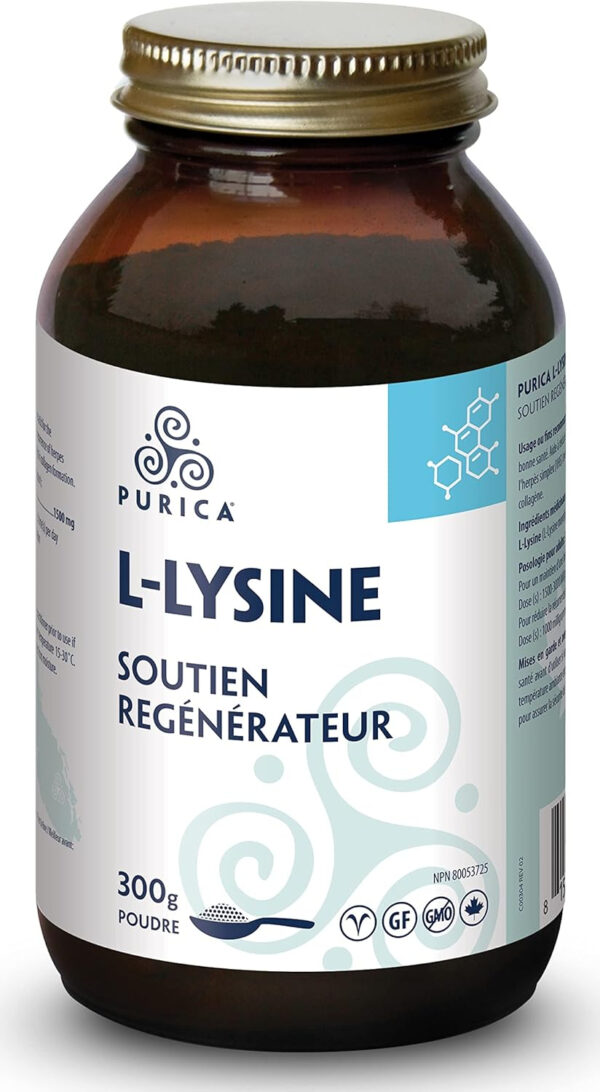 PURICA L-Lysine Powder - 300g - Premium Lysine Supplement for Daily Nutrition Enhancement, Supports Energy Production, Ideal for Cold Sore Management, Pure Lysine Amino Acid for Wellness & Vitality - Image 4