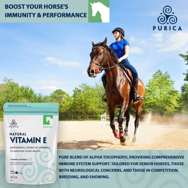 PURICA - Equine Vitamin E Powder 900g - Vit E D-Alpha Tocopheryl Supplement - Horse Supplement - Horse Health Supplements - Equine Health Supplement - Equine Supplements - Horse Good Health Supplement - Image 3