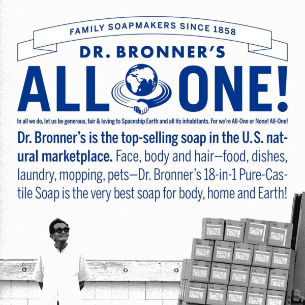 Dr. Bronner's Pure-Castile Liquid Soap, 946 mL (Pack of 1) | Eucalyptus | Organic Oils | 18-in-1 Uses | Face, Body, Hair, Laundry, Pets & Dishes - Image 7