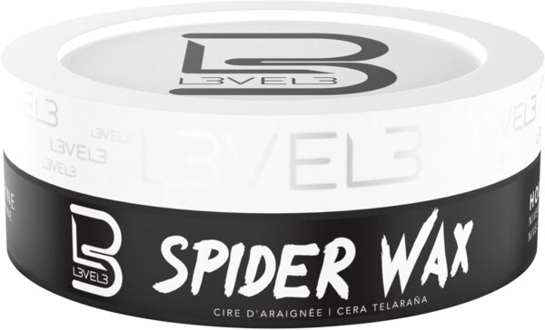 L3VEL3 Spider Wax - Innovative Fiber Formula - Delivers Long Lasting and Strong Hold - Creates Texture and Adds Medium Shine - Provides Messy, Modern Look - Washes Out Easily - Flake Free - 150 ml - Image 6