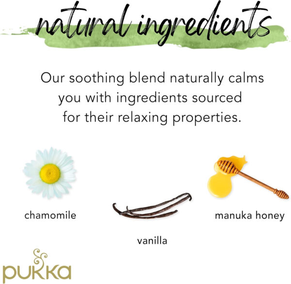 Pukka - Chamomile, Vanilla & Manuka Honey Tea - 32g - Image 6