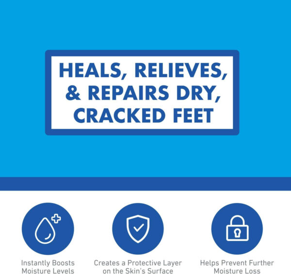O'Keeffe's Healthy Feet Foot Cream Relieves and Repairs Extremely Dry Cracked Feet Instantly Boosts Moisture 3.2 oz / 90.7 g Jar (Pack of 1) K1320013 - Image 5