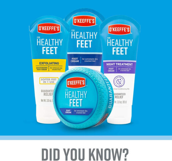 O'Keeffe's Healthy Feet Foot Cream Relieves and Repairs Extremely Dry Cracked Feet Instantly Boosts Moisture 3.2 oz / 90.7 g Jar (Pack of 1) K1320013 - Image 6