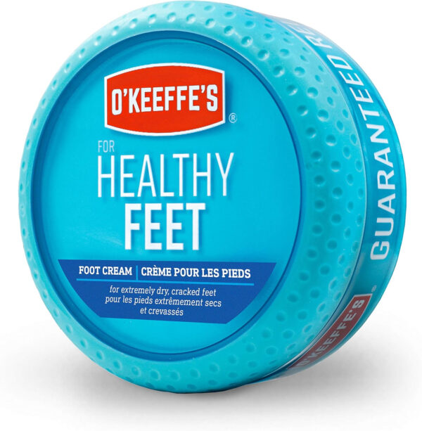 O'Keeffe's Healthy Feet Foot Cream Relieves and Repairs Extremely Dry Cracked Feet Instantly Boosts Moisture 3.2 oz / 90.7 g Jar (Pack of 1) K1320013 - Image 8