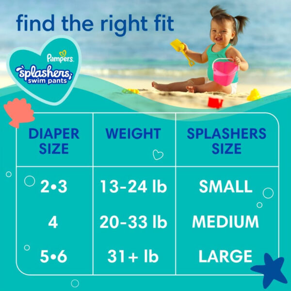 Pampers Splashers Swim Diapers Size S 20 Count - Image 6