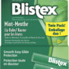 Blistex Mint Lip Balm Twin Pack 2 count