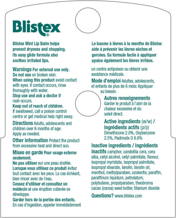 Blistex Mint Lip Balm Twin Pack 2 count - Image 3