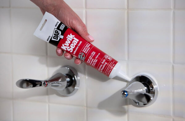 Kwik Seal 7079818001 Kitchen & Bath Adhesive Latex Caulk, White, 5.5 Fl Oz - Image 8