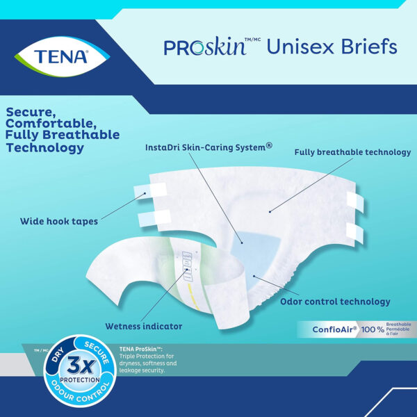 Tena Super Briefs Large, 14 Count - Image 7
