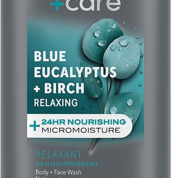 Dove Men+Care Relaxing Blue Eucalyptus + Birch Body and Face Wash with 24-Hour Nourishing Micromoisture Technology Body Wash for Men 400 ml