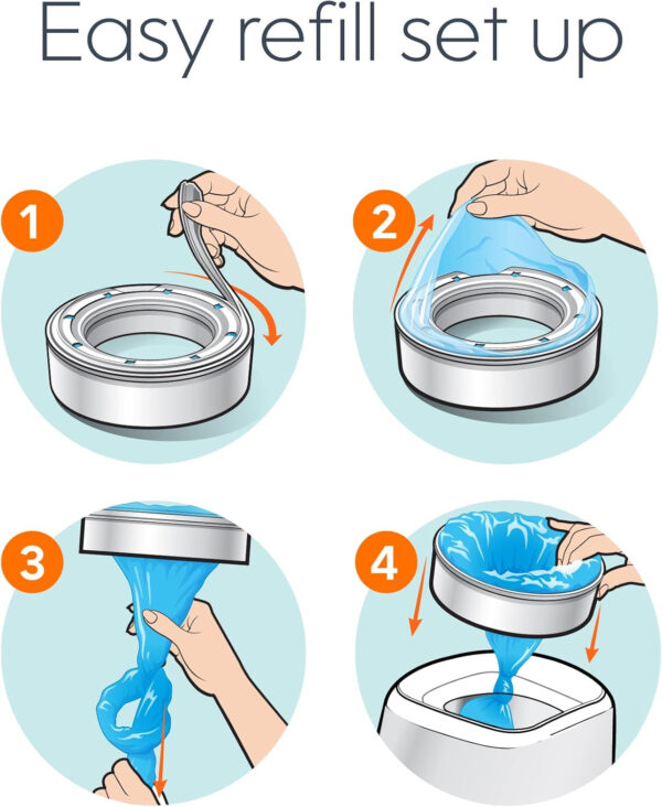 Diaper Genie Diaper Pail System Refills, 3 pack - Image 8