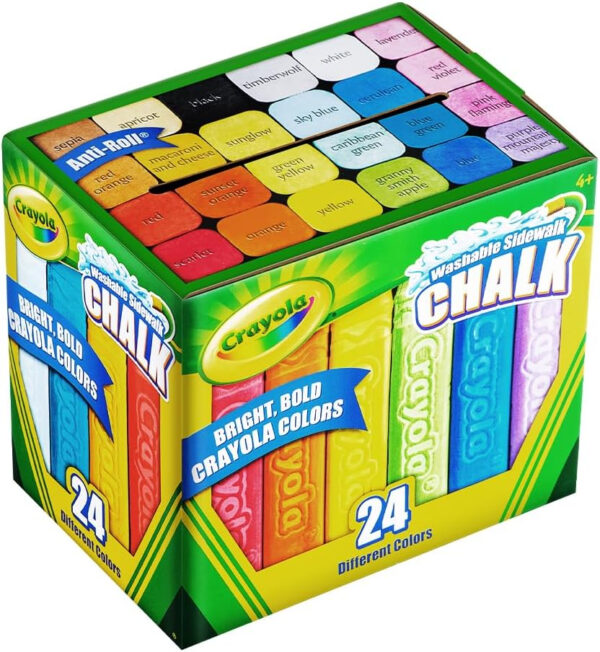 Crayola 24 Count Sidewalk Chalk (51-2024-E-000) - Image 3