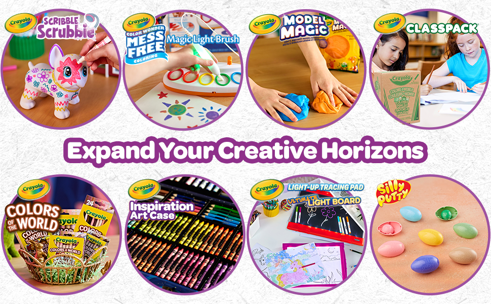 Expand your creative horizons with other Crayola offerings