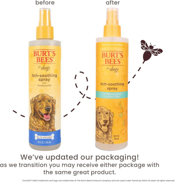 Burt's Bees for Dogs FFP4926ST All-Natural Itch Soothing Spray with Honeysuckle | Best Anti-Itch Spray for All Dogs and Puppies with Itchy Skin - Image 5