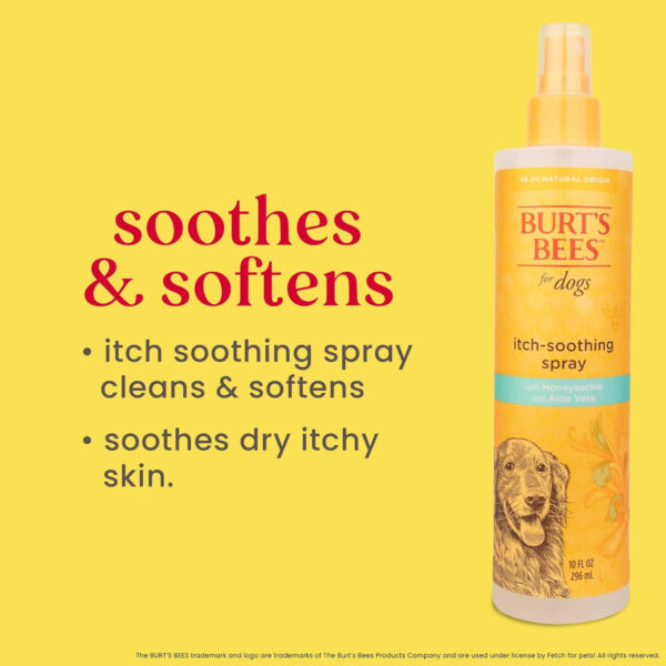Burt's Bees for Dogs FFP4926ST All-Natural Itch Soothing Spray with Honeysuckle | Best Anti-Itch Spray for All Dogs and Puppies with Itchy Skin - Image 8