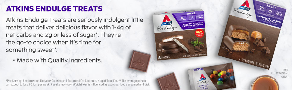 Atkins Endulge Treats are seriously indulgent little treats that deliver delicious flavor