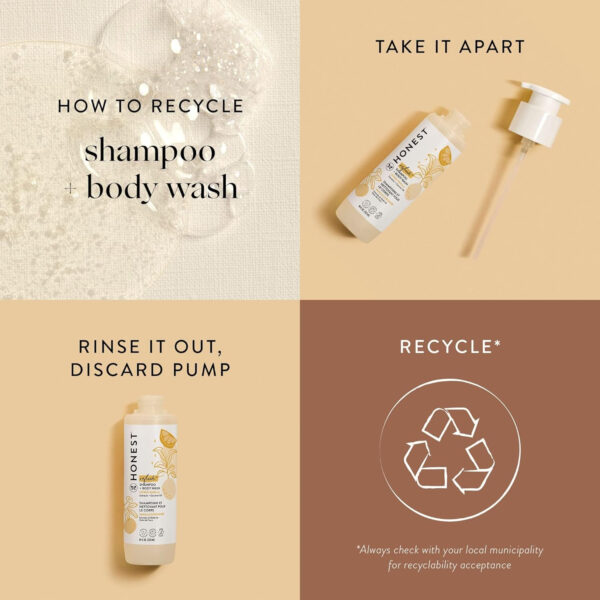 The Honest Company 2-in-1 Cleansing Shampoo + Body Wash | Gentle for Baby | Naturally Derived, Tear-free, Hypoallergenic | Citrus Vanilla Refresh, 18 fl oz - Image 9