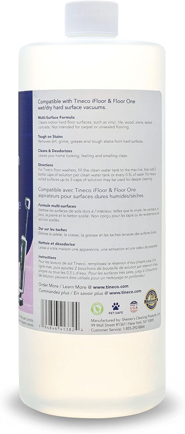 Tineco Multi-Surface Cleaning Solution 32Fl oz (0.95L) for Floor Cleaners, Lavender (9FWWS100600) - Image 4