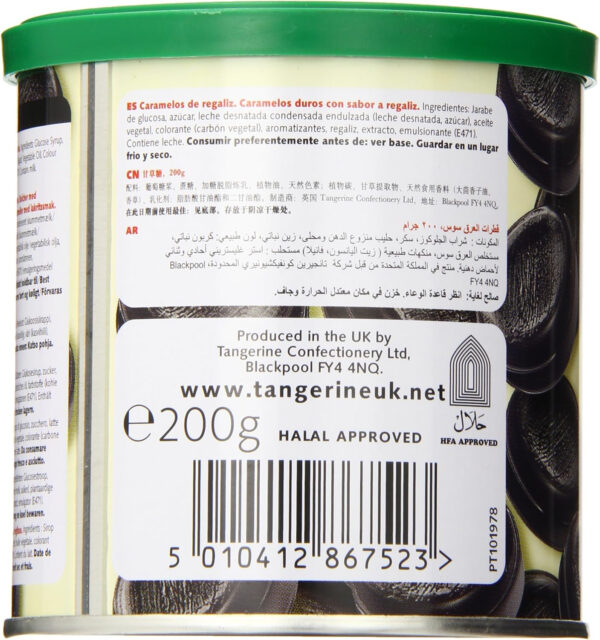 Taveners Licorice Drops, 200g 7.05 Ounce Tin - Image 3