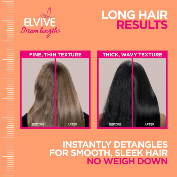 L'Oreal Paris Elvive Dream Lengths Heat Slayer Pre-Iron Spray Leave-In, 4.4 Ounce - Image 6