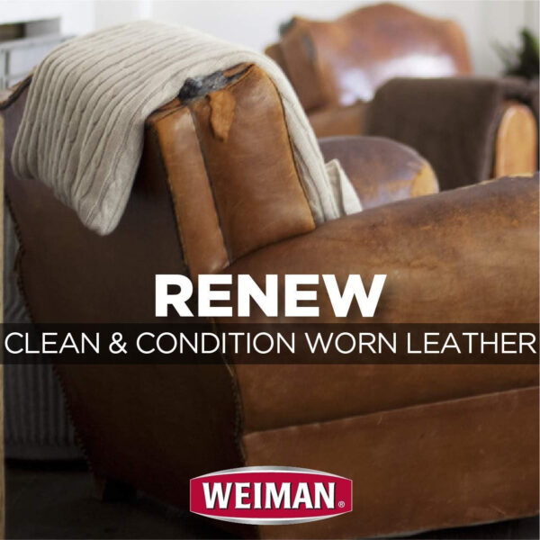 Weiman Leather Cleaner and Conditioner UV Protection Help Prevent Cracking or Fading For Leather Couch Car Seat Shoe Purse - 12 Ounces - Image 7