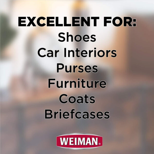 Weiman Leather Cleaner and Conditioner UV Protection Help Prevent Cracking or Fading For Leather Couch Car Seat Shoe Purse - 12 Ounces - Image 8