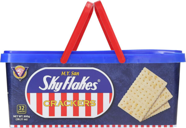M. Y. San Skyflakes Cracker 800g, 32 Individually Wrapped