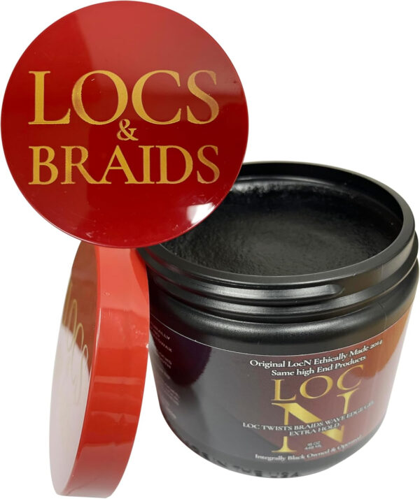 LOC N GEL LOC Twists Braids Wave Edge Gel 16 OZ. -Extra Hold- - Image 3