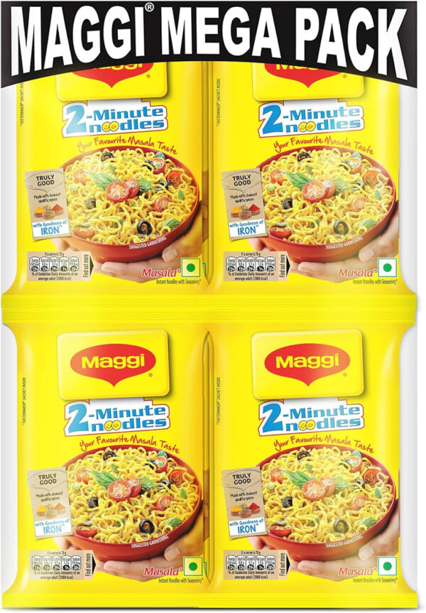 Maggi 2-Minute Noodles Masala, 70g (Pack of 12)