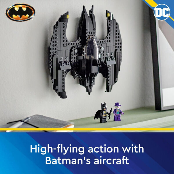 LEGO DC Batwing: Batman vs. The Joker 76265 DC Super Hero Playset, Features 2 Minifigures and a Batwing Toy Based on DC’s Iconic 1989 Batman Movie, DC Birthday Gift for 8 Year Olds - Image 4