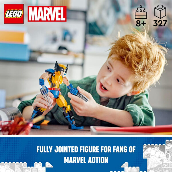LEGO Marvel Wolverine Construction Figure 76257 Buildable Marvel Action Figure, Fully Jointed Marvel Collectible with 6 Claw Elements for Play and Display, X-Men Super Hero Gift for Kids Ages 8-12 - Image 4