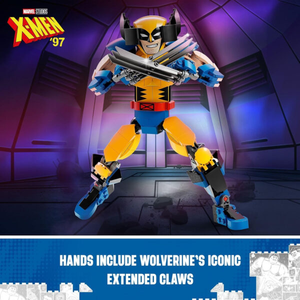 LEGO Marvel Wolverine Construction Figure 76257 Buildable Marvel Action Figure, Fully Jointed Marvel Collectible with 6 Claw Elements for Play and Display, X-Men Super Hero Gift for Kids Ages 8-12 - Image 6
