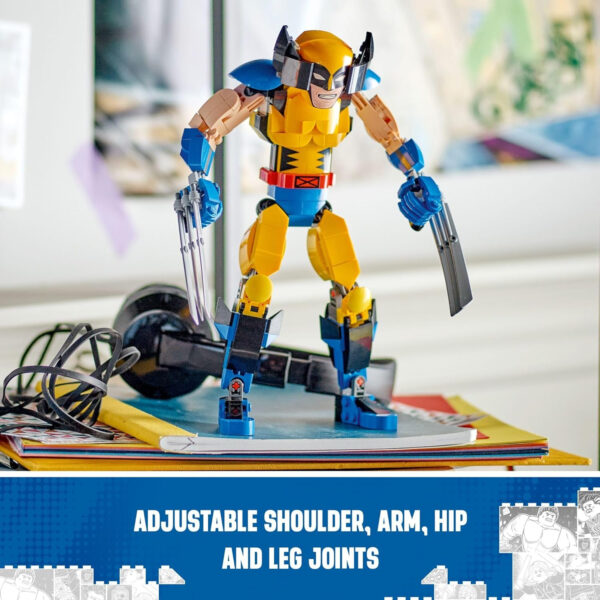 LEGO Marvel Wolverine Construction Figure 76257 Buildable Marvel Action Figure, Fully Jointed Marvel Collectible with 6 Claw Elements for Play and Display, X-Men Super Hero Gift for Kids Ages 8-12 - Image 7
