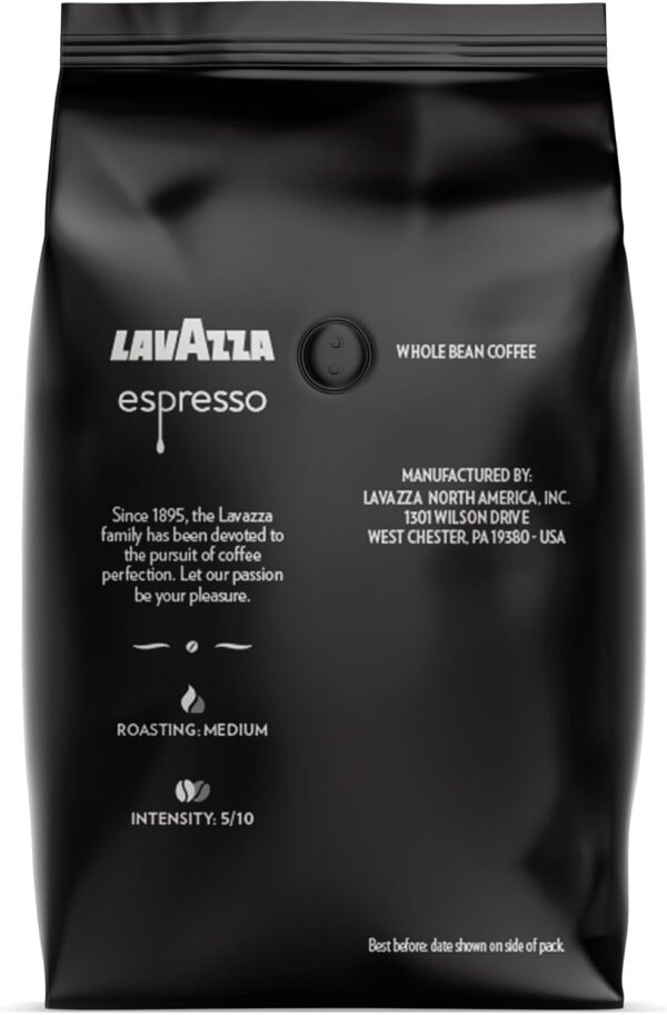 Lavazza Espresso Italiano Whole Bean Coffee Blend - Medium Roast, 1KG Bag of Coffee - Premium Quality, Non-GMO, 100% Arabica, Rich Bodied, Fruity and Floral - Image 5