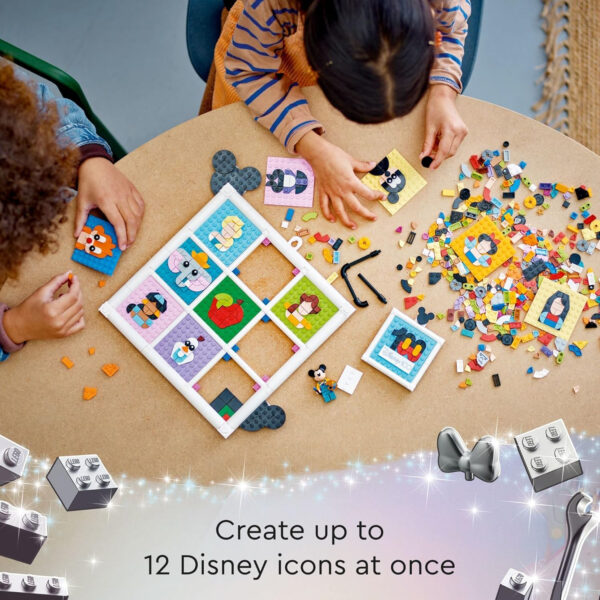 LEGO Disney 100 Years of Disney Animation Icons 43221 Buildable Disney Toy with Mickey Mouse Minifigure, Disney Classic Wall Art, Fun Toys for Kids Ages 6+ - Image 5
