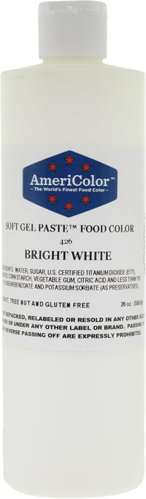Americolor Gel Food Color, 20-Ounce, Bright White