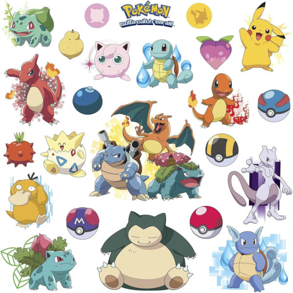 RoomMates RMK2535SCS: Pokemon Iconic Peel And Stick Wall Decals