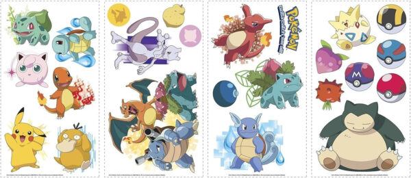 RoomMates RMK2535SCS: Pokemon Iconic Peel And Stick Wall Decals - Image 4