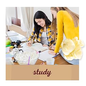 Study with Orville Redenbacher’s natural popcorn – light evening snacks