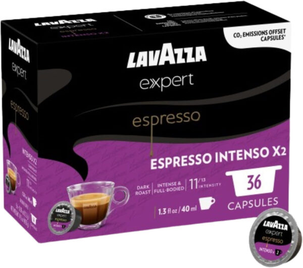coffee - Lavazza - Lavazza Expert Espresso Gusto Intenso X2 Coffee Capsules, 36 Pack