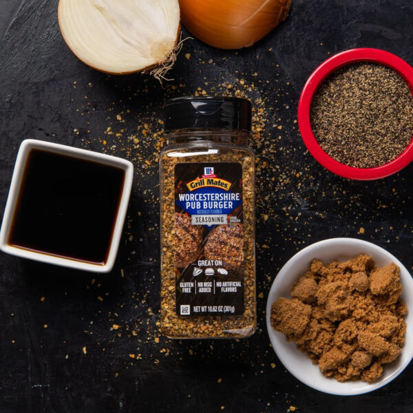 McCormick Grill Mates Worcestershire Pub Burger Seasoning, 10.62 oz - Image 8