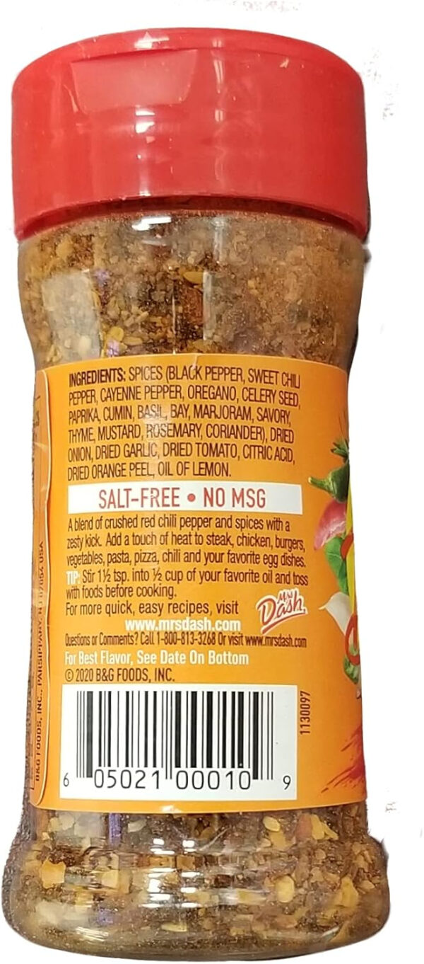 Mrs. Dash Extra Spicy, Salt-Free Seasoning Blend Shaker 2.5 oz (Pack of 3) by Mrs. Dash - Image 3
