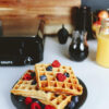 Krups Breakfast Set Stainless Steel Waffle Maker 4 Slices Audible "Ready" Beep, 1200 Watts Square, 5 Browning Levels, Removable Plates, Dishwasher Safe, Belgian Waffle Silver and Black - Image 9