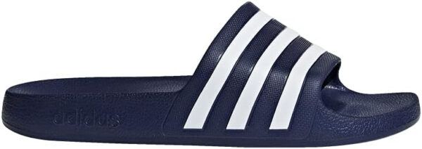 adidas mens Slide Sandal, dark blue/ftwr white/dark blue, 6 US