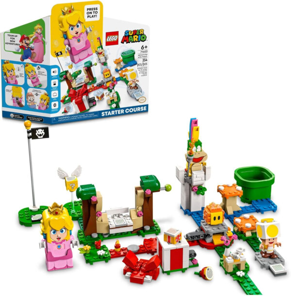 LEGO Super Mario Adventures with Peach Starter Course 71403 Building Toy Set for Kids, Boys, and Girls Ages 6+ (354 Pieces)